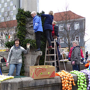 Baumfest auf dem Marktplatz Suhl