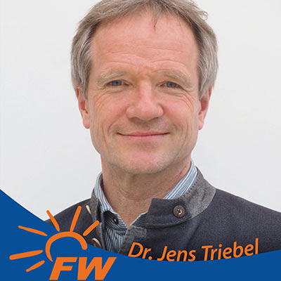 Freie Wähler Suhl Wahl-Plakat: Dr. Jens Triebel
