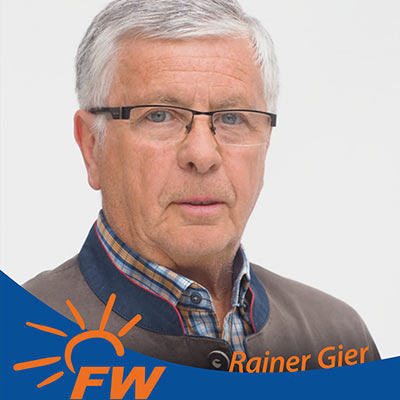 Freie Wähler Suhl Wahl-Plakat: Rainer Gier
