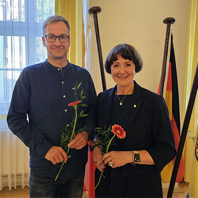 2024 in den Stadtrat Suhl gewählt: Frank Keiner (FWS), Sylvia Luck (CDU)