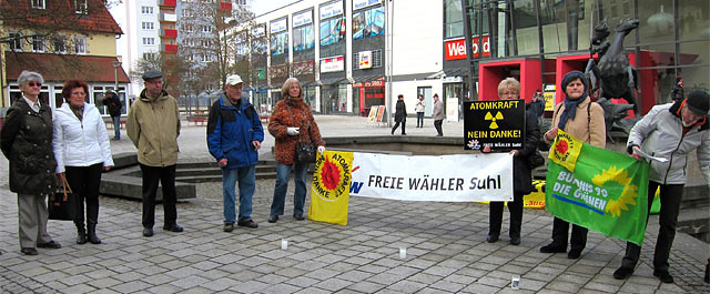 Mahnwache für den Atomausstieg - 11.03.2012 - 1 Jahr Fukushima
