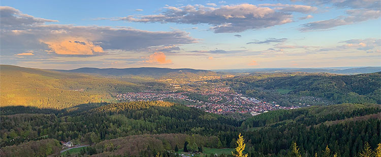 Blick vom Ruppberg nach Zella-Mehlis und Suhl (Foto: Andreas Kuhrt)